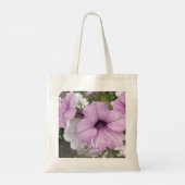 Tote Bag Joli violet Petunia Photo Monogramme (Dos)