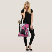Tote Bag Joli volley-ball rose (Sur le modèle)