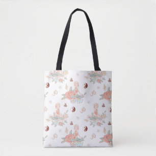 Tote Bag Joli Zen Yoga Méditation Lotus Namaste Pastel
