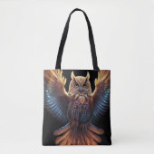 Tote Bag Jolie chouette colorée (Devant)