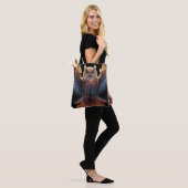 Tote Bag Jolie chouette colorée (Sur le modèle)