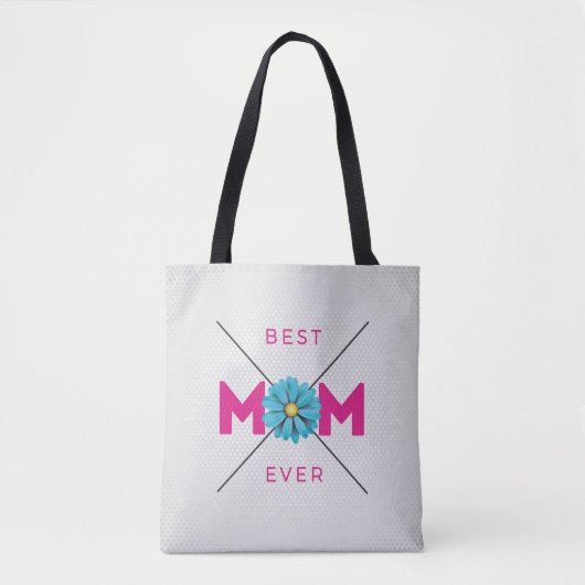 Tote Bag Jolie conception Texte Meilleure maman Ever pour l (Devant)