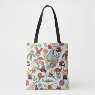 Tote Bag Jolie couleur Whimsical Ladybugs Parties scintilla