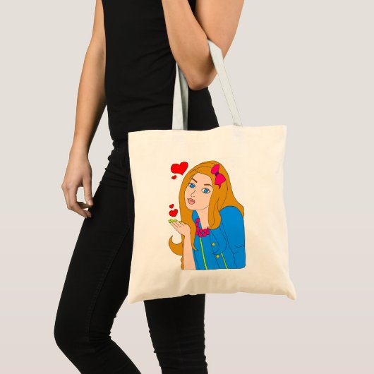 Tote Bag Jolie fille (Devant (produit))