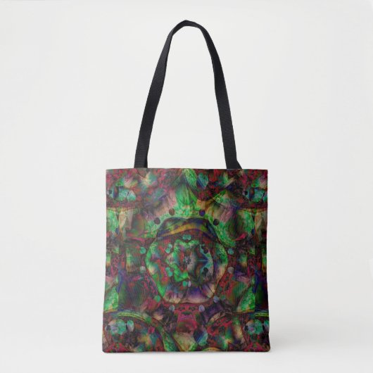 Tote Bag Jolie flambée de fleurs Abstraite (Devant)
