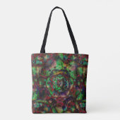Tote Bag Jolie flambée de fleurs Abstraite (Dos)