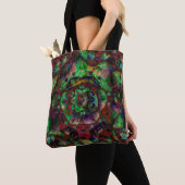 Tote Bag Jolie flambée de fleurs Abstraite (De près)