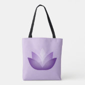 Tote Bag Jolie fleur de lotus pourpre (Dos)