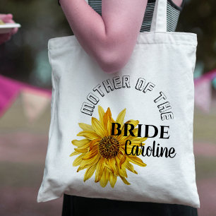 Tote Bag Jolie Fleur De Soleil Jaune Mère De La Mariée
