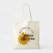 Tote Bag Jolie Fleur De Soleil Jaune Mère De La Mariée (Devant)