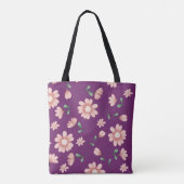 TOTE BAG JOLIE FLEURS ROSES (Dos)