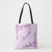 Tote Bag Jolie floraison de cerisiers roses (Devant)