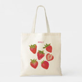 Tote Bag Jolie Fraise Rouge d'Été (Dos)