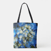 Tote Bag Jolie Hydrangea Bleu Floral (Dos)