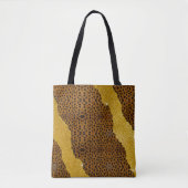 Tote Bag Jolie impression d'animal en cuir de guépard avec (Devant)