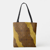 Tote Bag Jolie impression d'animal en cuir de guépard avec (Dos)