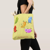 Tote Bag Jolie jellybeans bondissant dessin animé (De près)