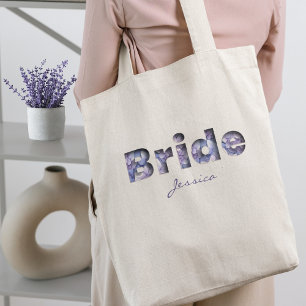 Tote Bag Jolie mariée en 3D Bloomimg Blue Hydrangeas