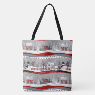 Tote Bag Jolie marionnette de Noël sur toute l'impression F