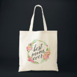 Tote Bag Jolie Meilleure maman jamais Floral Wreath<br><div class="desc">Meilleure Maman Jamais.</div>
