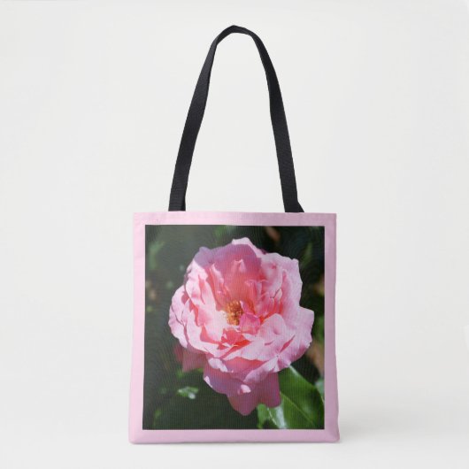 Tote Bag Jolie mode rose rose (Devant)