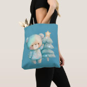 Tote Bag Jolie Ours et Noël (De près)