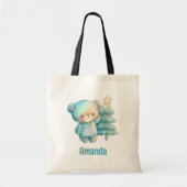 Tote Bag Jolie Ours et Noël (Devant)