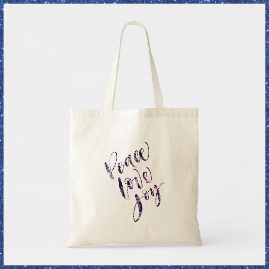 Tote Bag Jolie Paix Moderne Amour Joie