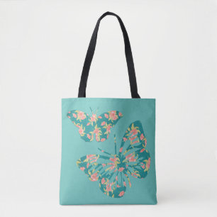 Tote Bag Jolie papillons floraux