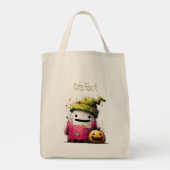Tote Bag Jolie Patchwork Aquarelle Fantôme Halloween (Dos)