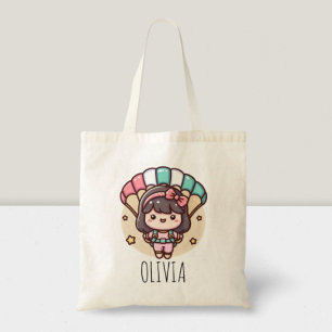 Tote Bag Jolie petite fille parachutiste