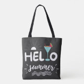 Tote Bag Jolie plage d'été (Dos)