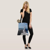 Tote Bag Jolie Plage Photo Seagull Imprimer (Sur le modèle)