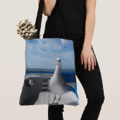 Tote Bag Jolie Plage Photo Seagull Imprimer (De près)