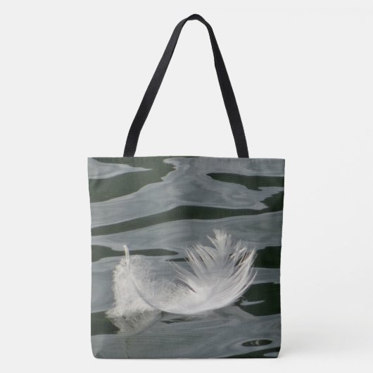 Tote Bag Jolie plume blanche (Devant)