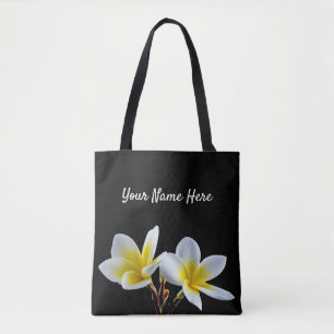 Tote Bag Jolie Plumeria Jaune Photo Florale