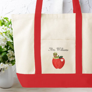 Tote Bag jolie pomme rouge & ver de livre, Appréciation de