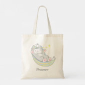 Tote Bag Jolie rêveuse Kitty Chat dans Hamac (Dos)