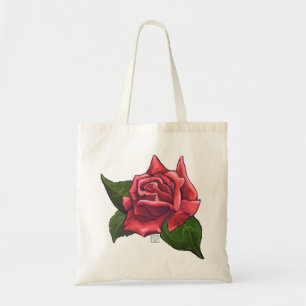 Tote Bag Jolie Rose rouge