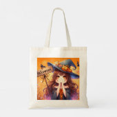 Tote Bag Jolie sorcière d'Halloween (Dos)