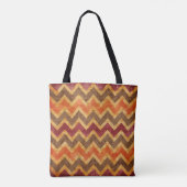 Tote Bag Jolie Sorcière Guinée Cochon Halloween Chevron (Dos)