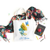 Tote Bag Jolie Ukraine libre tournesol & papillon