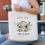 Tote Bag Jolie Vache Foliage Pastel Anniversaire de enfant<br><div class="desc">Si vous avez besoin d'un autre produit correspondant ou de la personnalisation,  veuillez envoyer un message via Zazzle.</div>