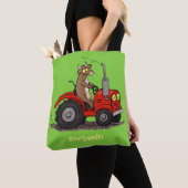 Tote Bag Jolie vache heureuse conduisant un dessin animé de (De près)