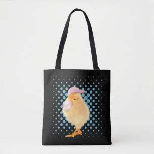 Tote Bag Jolie Vibes Rétro Poussant Bubblegum Rose