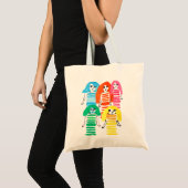 Tote Bag Jolies filles à l'aquarelle funky fun (Devant (produit))