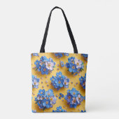 Tote Bag Jolies fleurs bleues (Dos)