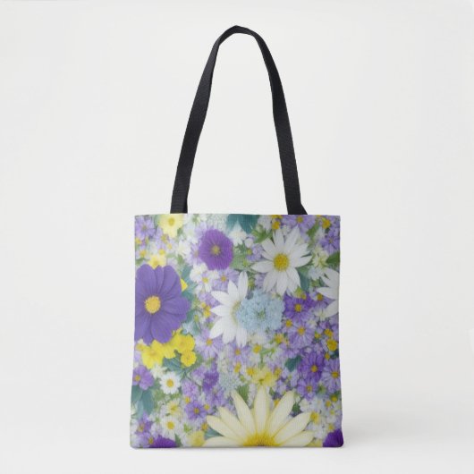 Tote Bag Jolies Fleurs de Cottage (Devant)