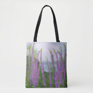 Tote Bag Jolies Fleurs Lupines Au Bord Du Lac