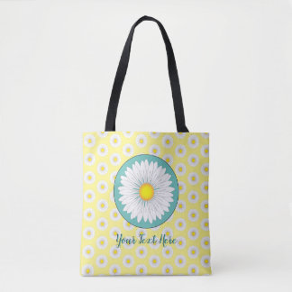 Tote Bag Jolies petites marguerites - Jaune